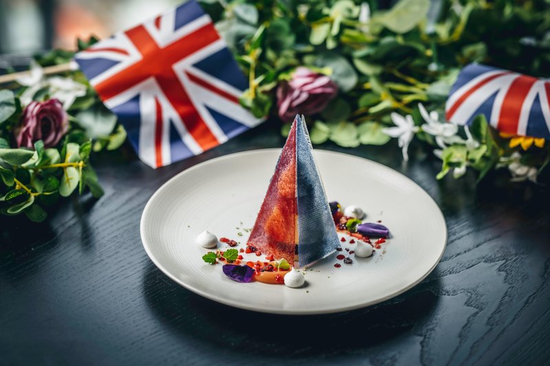 Jubilee themed dessert
